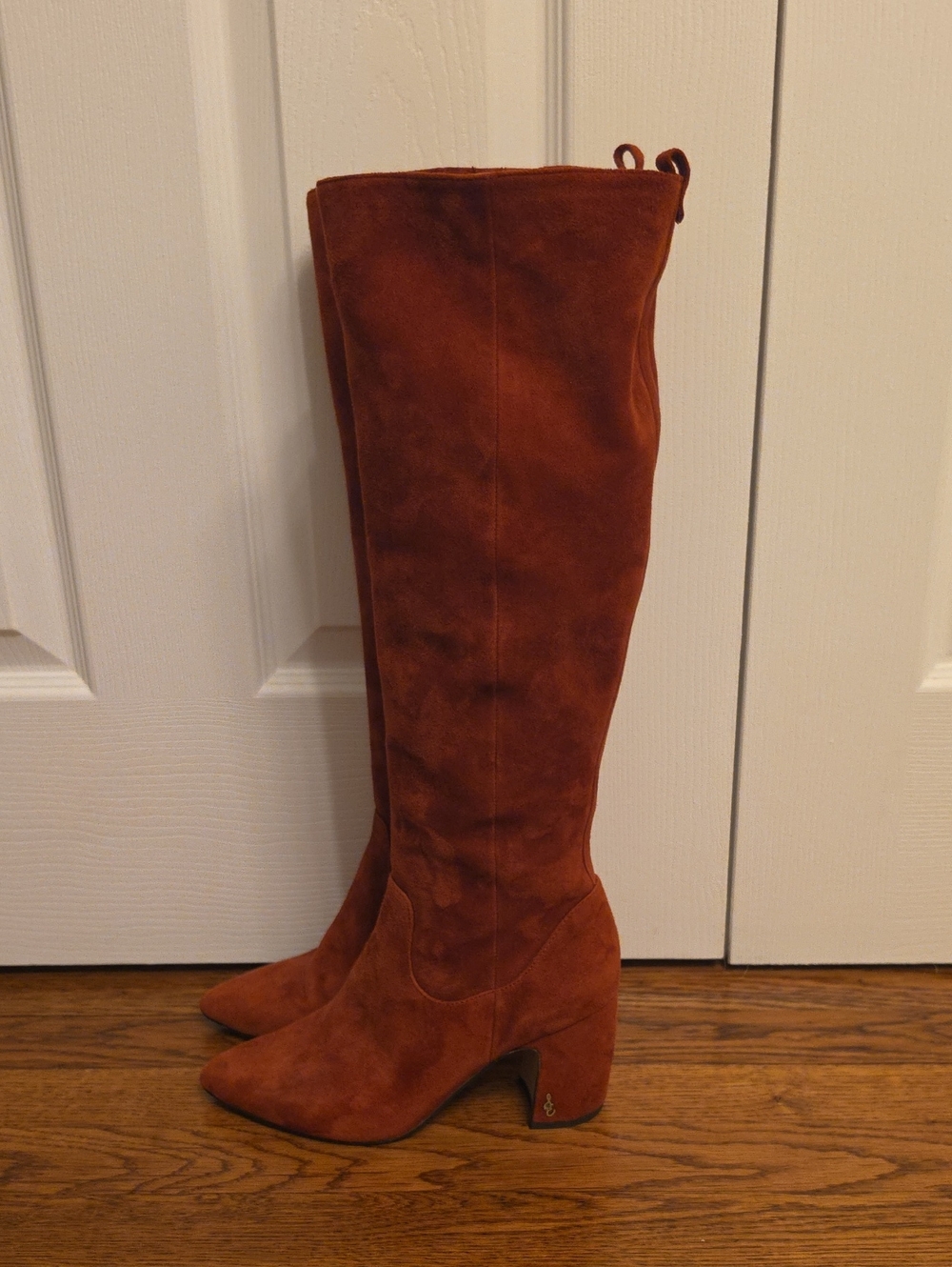 Sam Edelman Women's Hai Knee High Suede Boots - Burgundy Size 7.5
